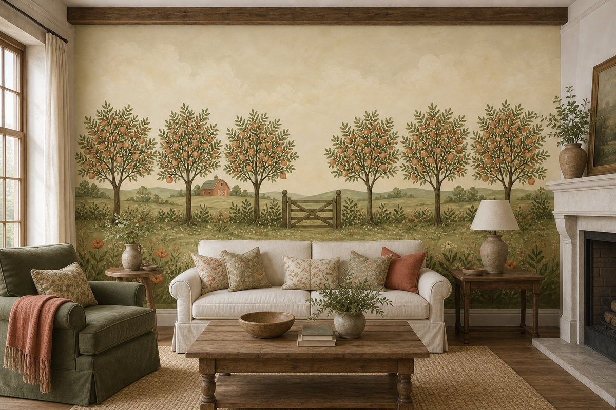 Sage Heritage Wallpaper Mural product view