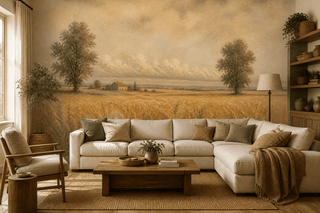 Sage Wheat Wallpaper Mural