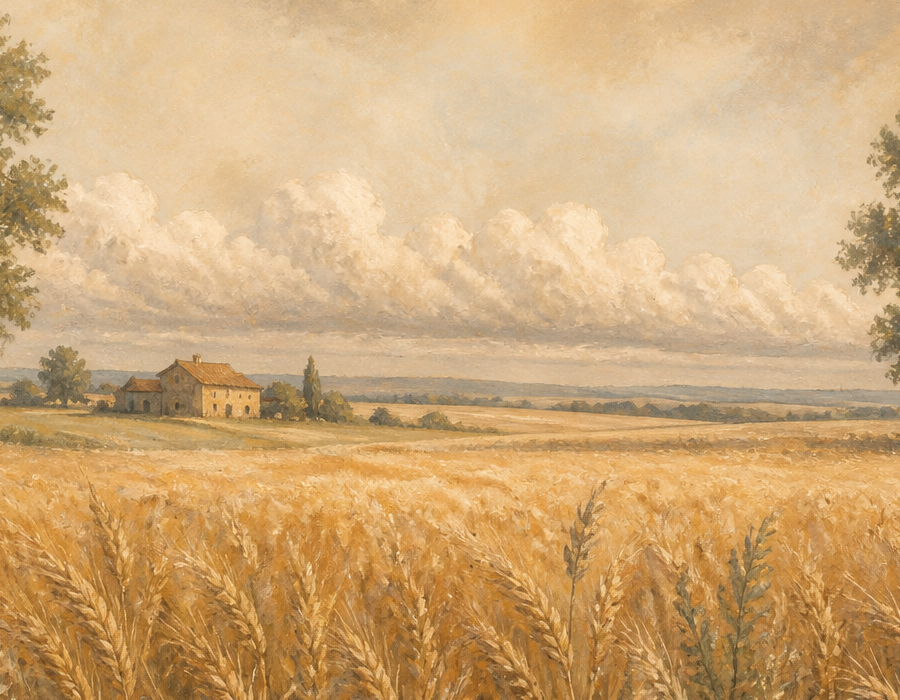 Sage Wheat Wallpaper Mural product view