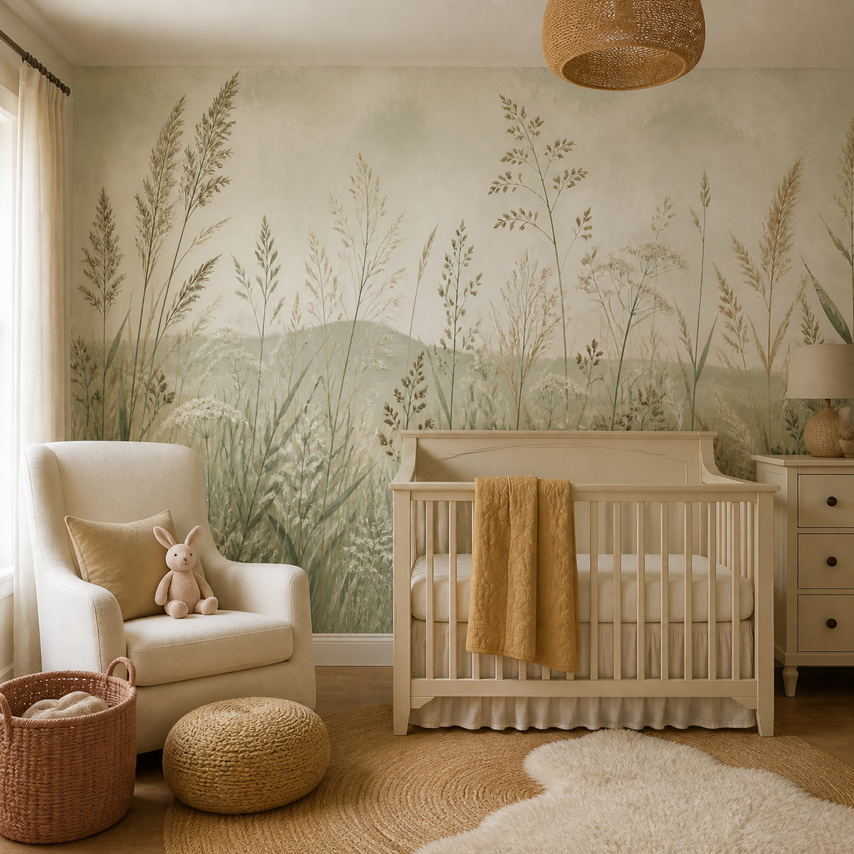 Sage Wild Wallpaper Mural product view