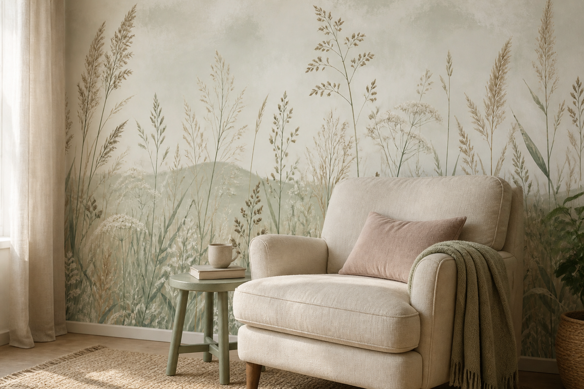 Sage Wild Wallpaper Mural product view