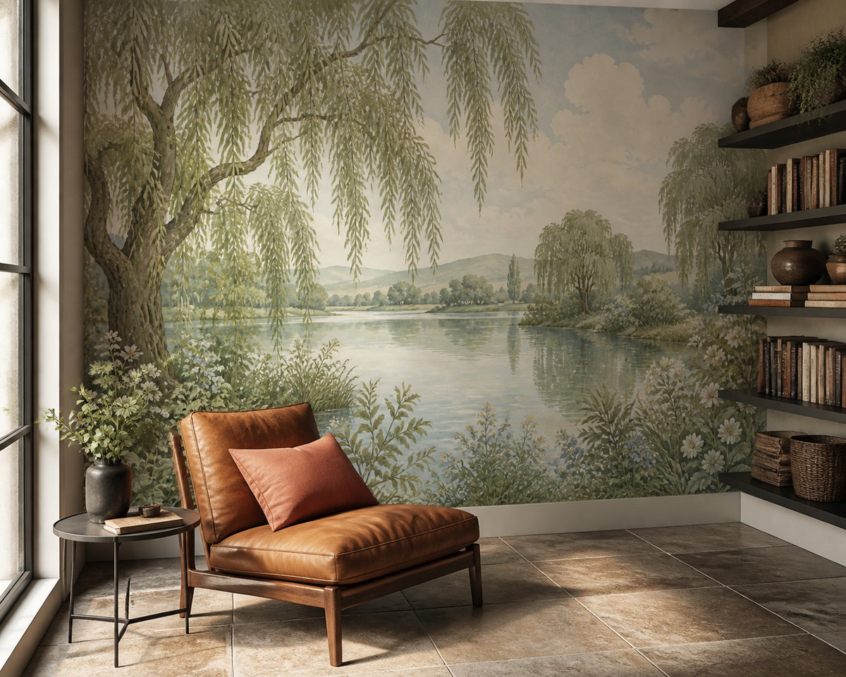 Sage Willow Wallpaper Mural product view