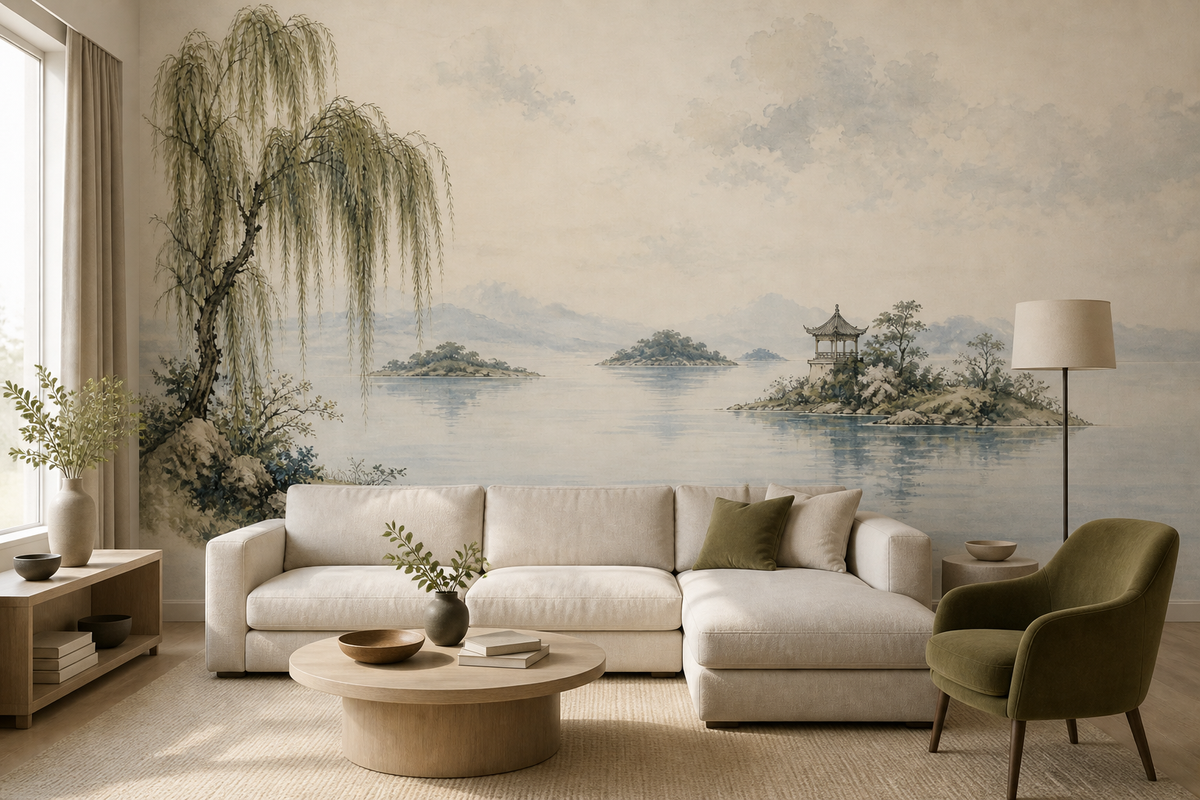 Sage Willow Wallpaper Mural product view