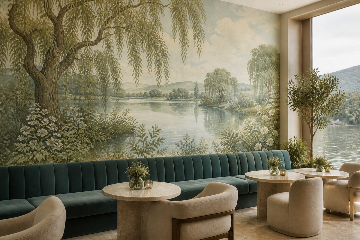 Sage Willow Wallpaper Mural product view