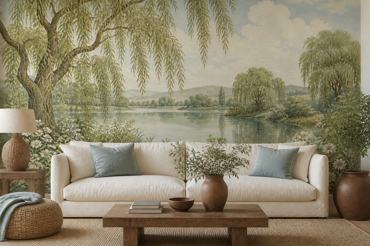 Sage Willow Wallpaper Mural product view