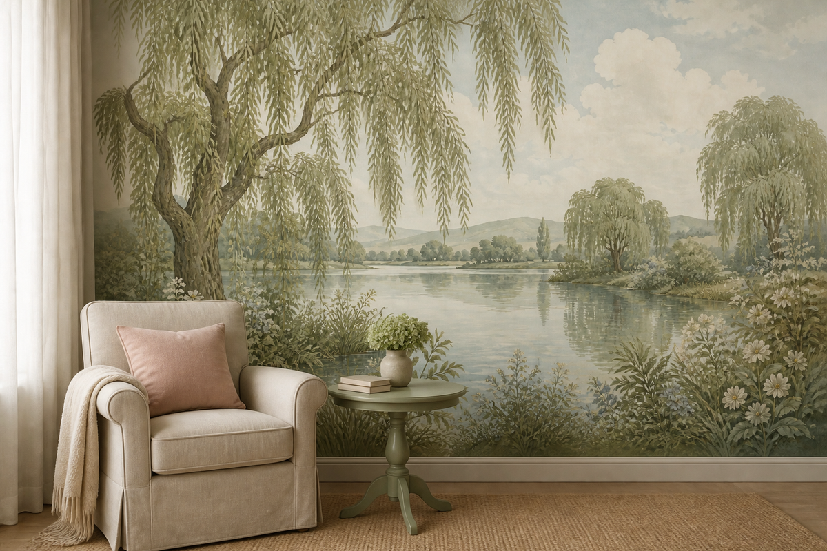 Sage Willow Wallpaper Mural product view
