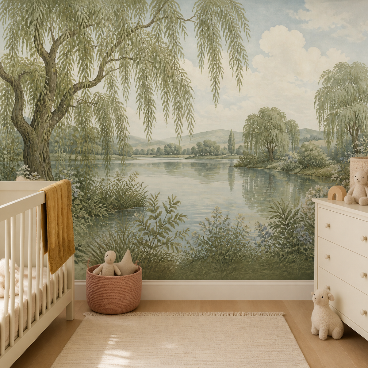 Sage Willow Wallpaper Mural product view