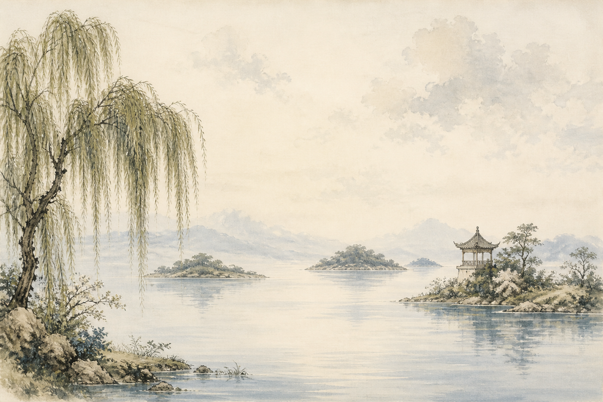 Sage Willow Wallpaper Mural product view