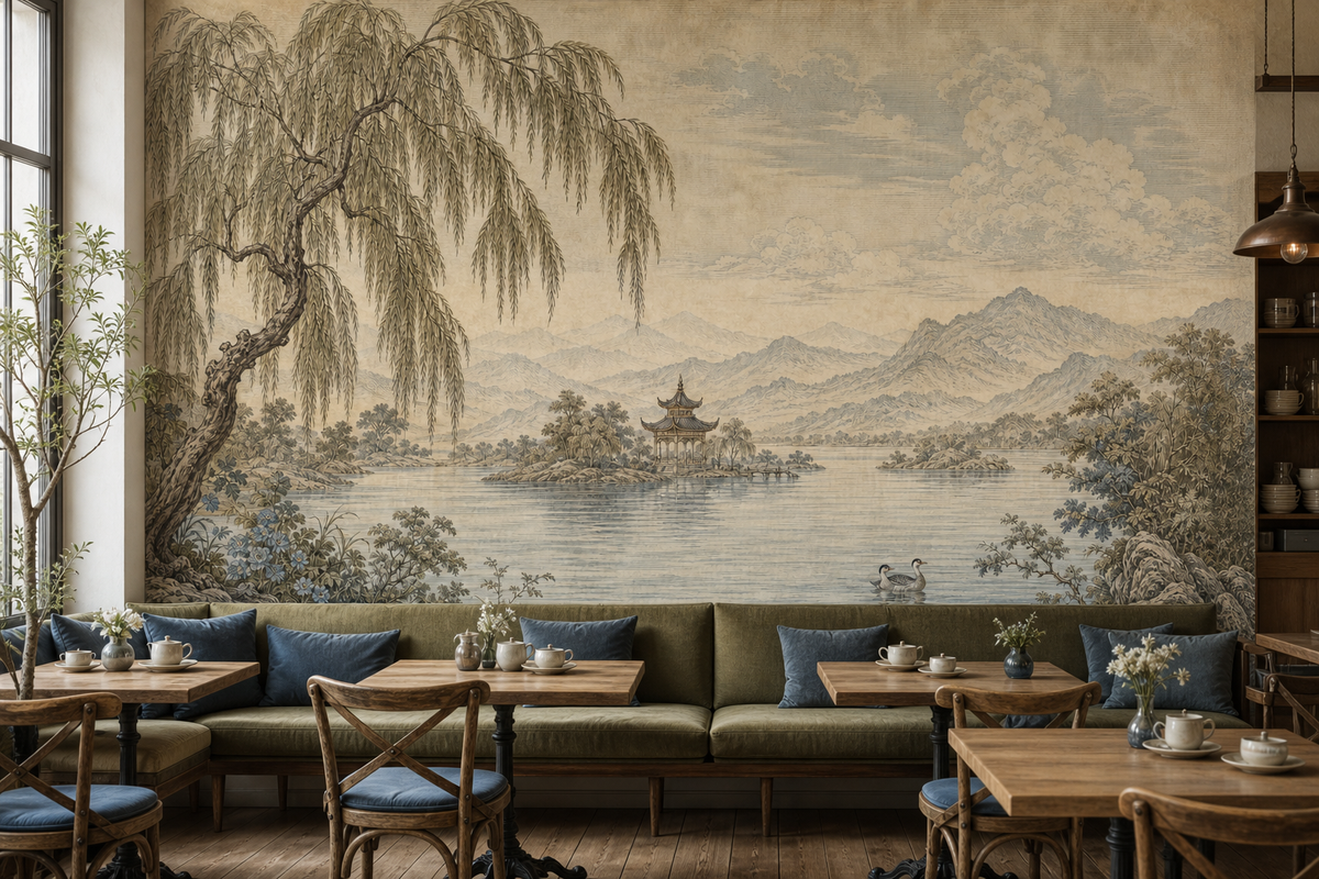 Sage Willow Wallpaper Mural product view