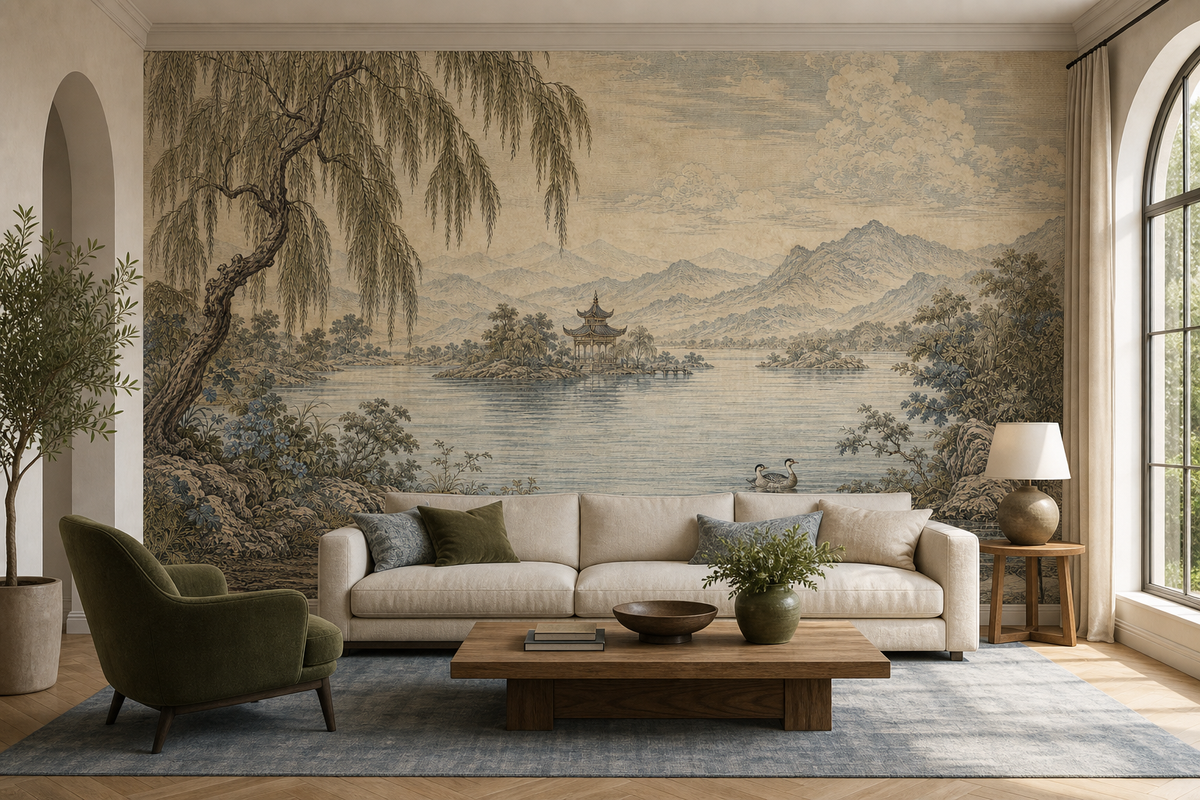Sage Willow Wallpaper Mural product view