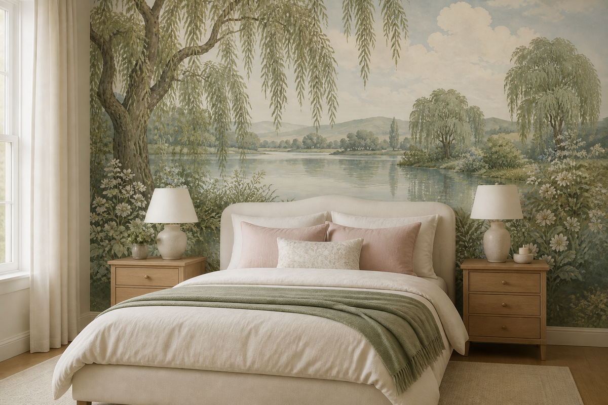 Sage Willow Wallpaper Mural product view