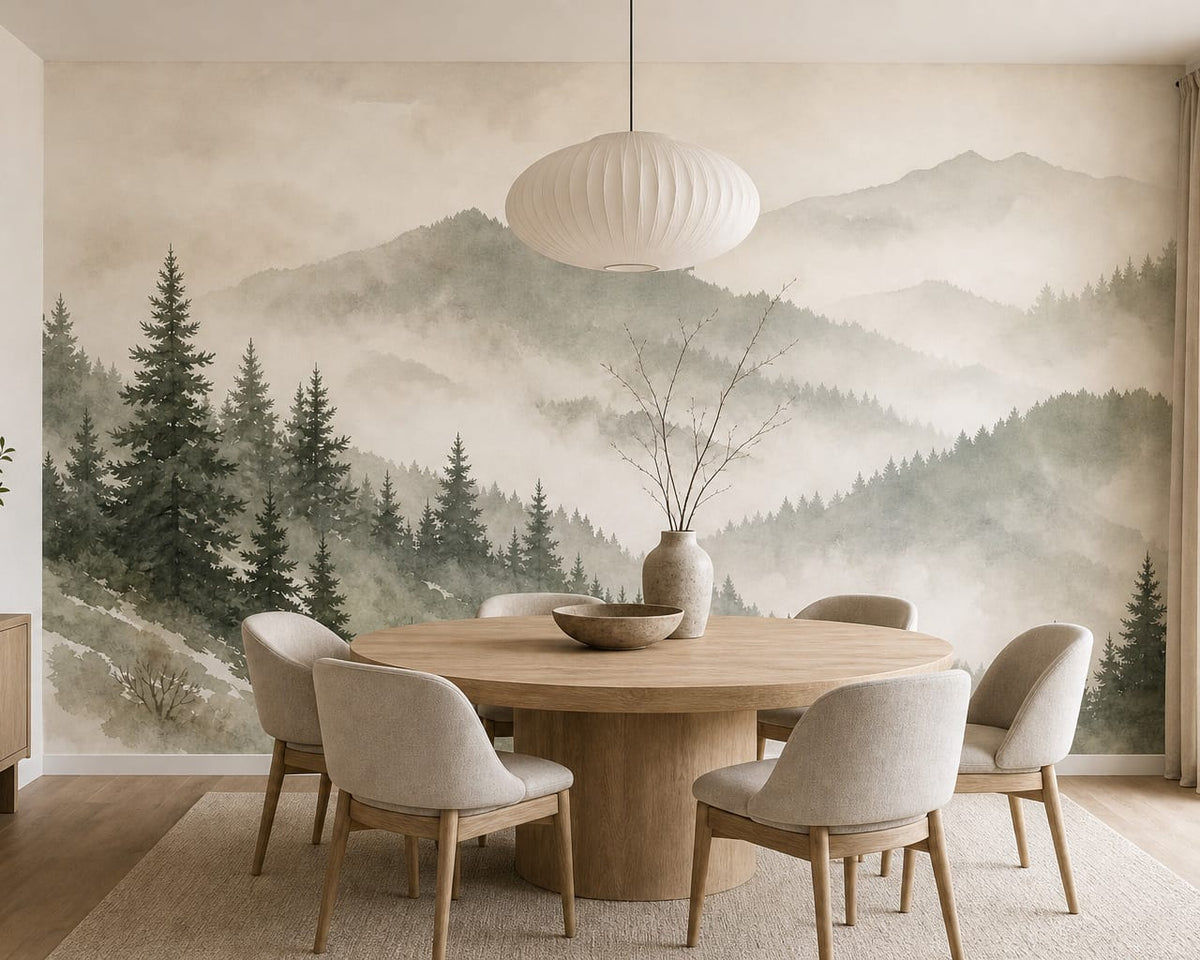 Sage Winter Wallpaper Mural product view