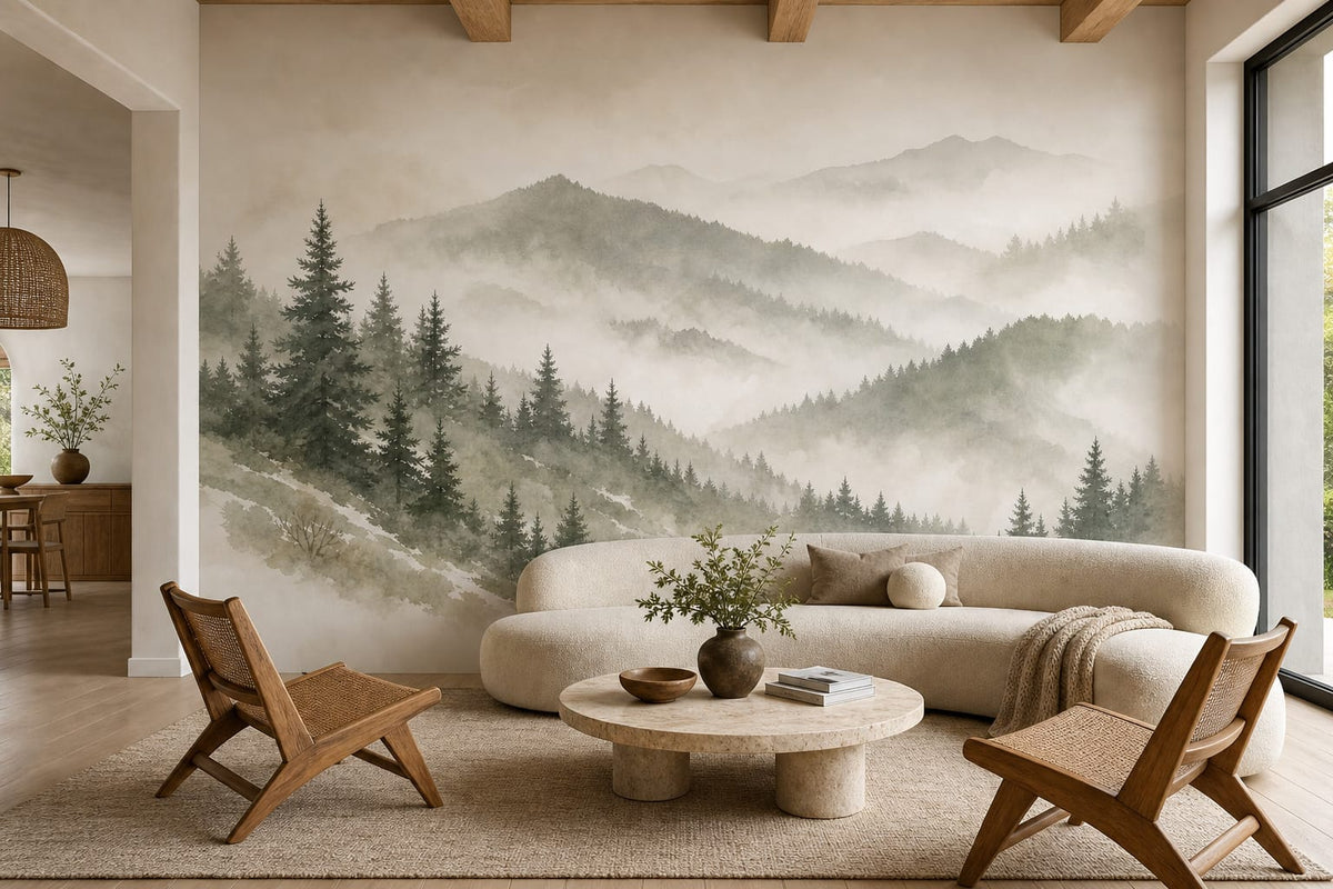 Sage Winter Wallpaper Mural product view