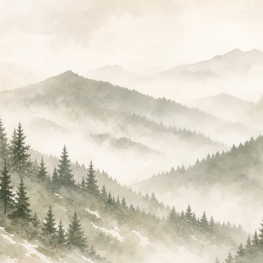 Sage Winter Wallpaper Mural product view