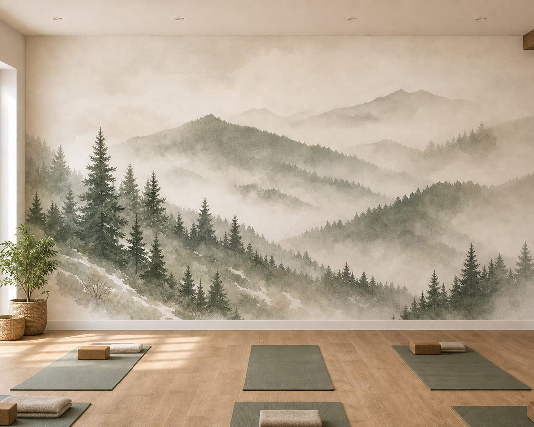 Sage Winter Wallpaper Mural product view