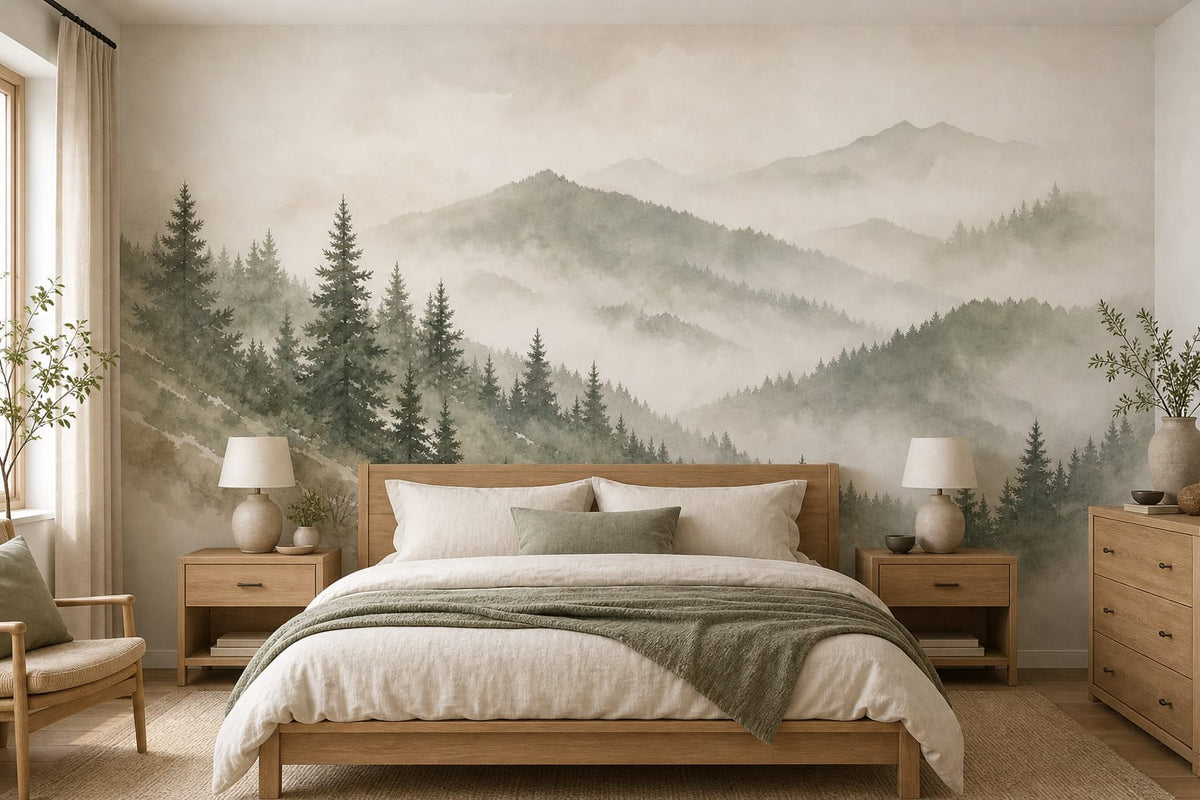 Sage Winter Wallpaper Mural product view