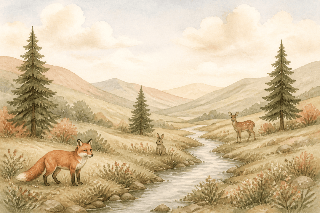 Sage Woodland Wallpaper Mural product view