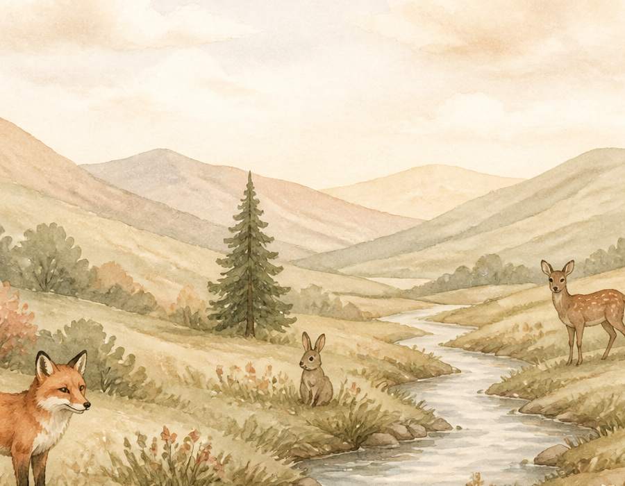 Sage Woodland Wallpaper Mural product view
