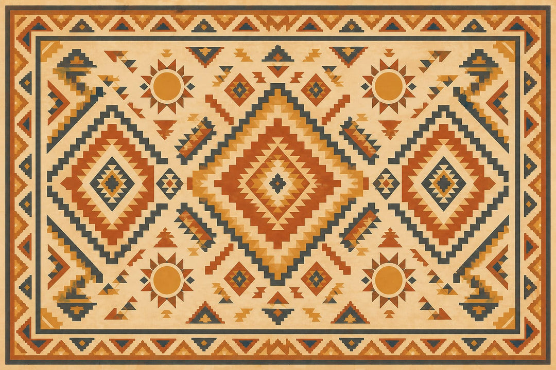 Sand Aztec Sun Wallpaper Mural product view