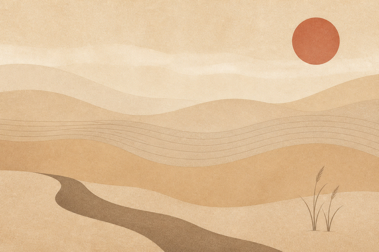 Sand Dune Micro Wallpaper Mural