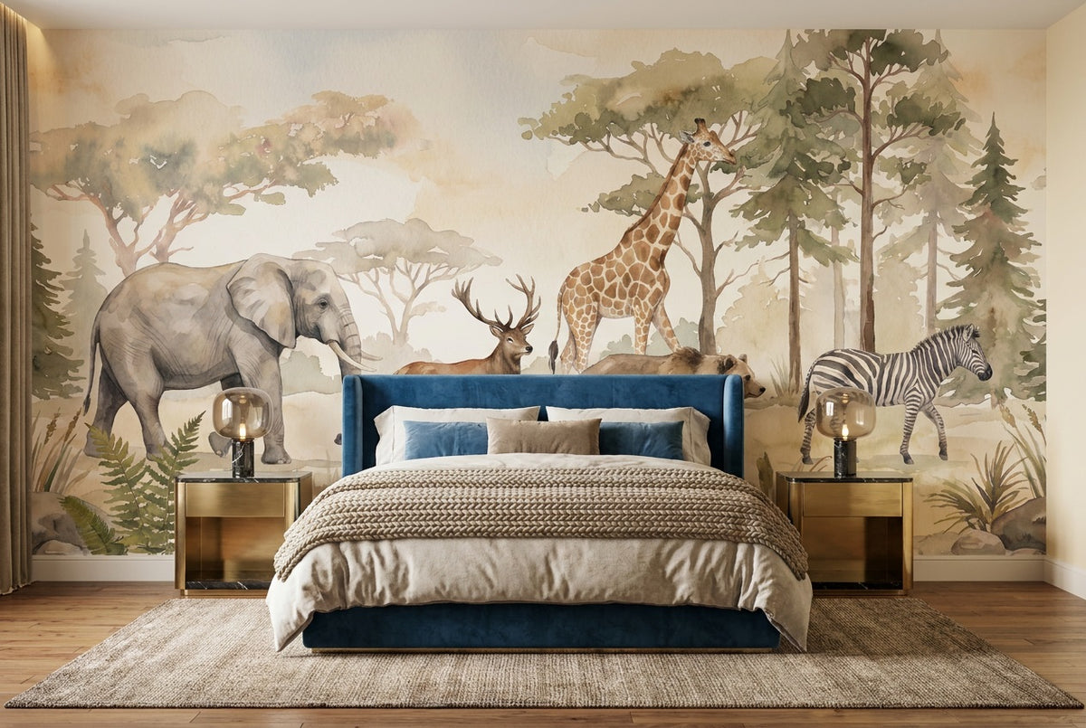 sand safari wallpaper mural custom self adhesive bedroom removable non woven vinyl