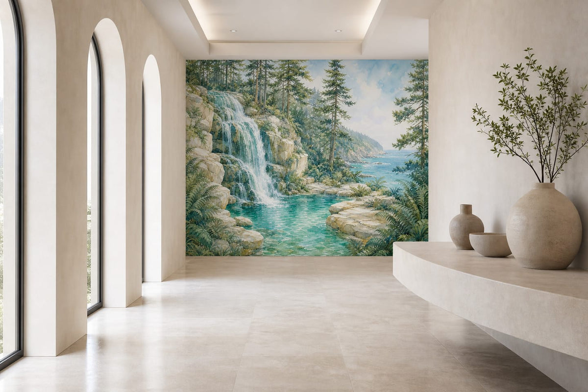 Seafoam Seafoam Wallpaper Mural product view