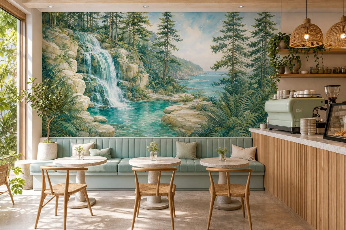 Seafoam Seafoam Wallpaper Mural product view