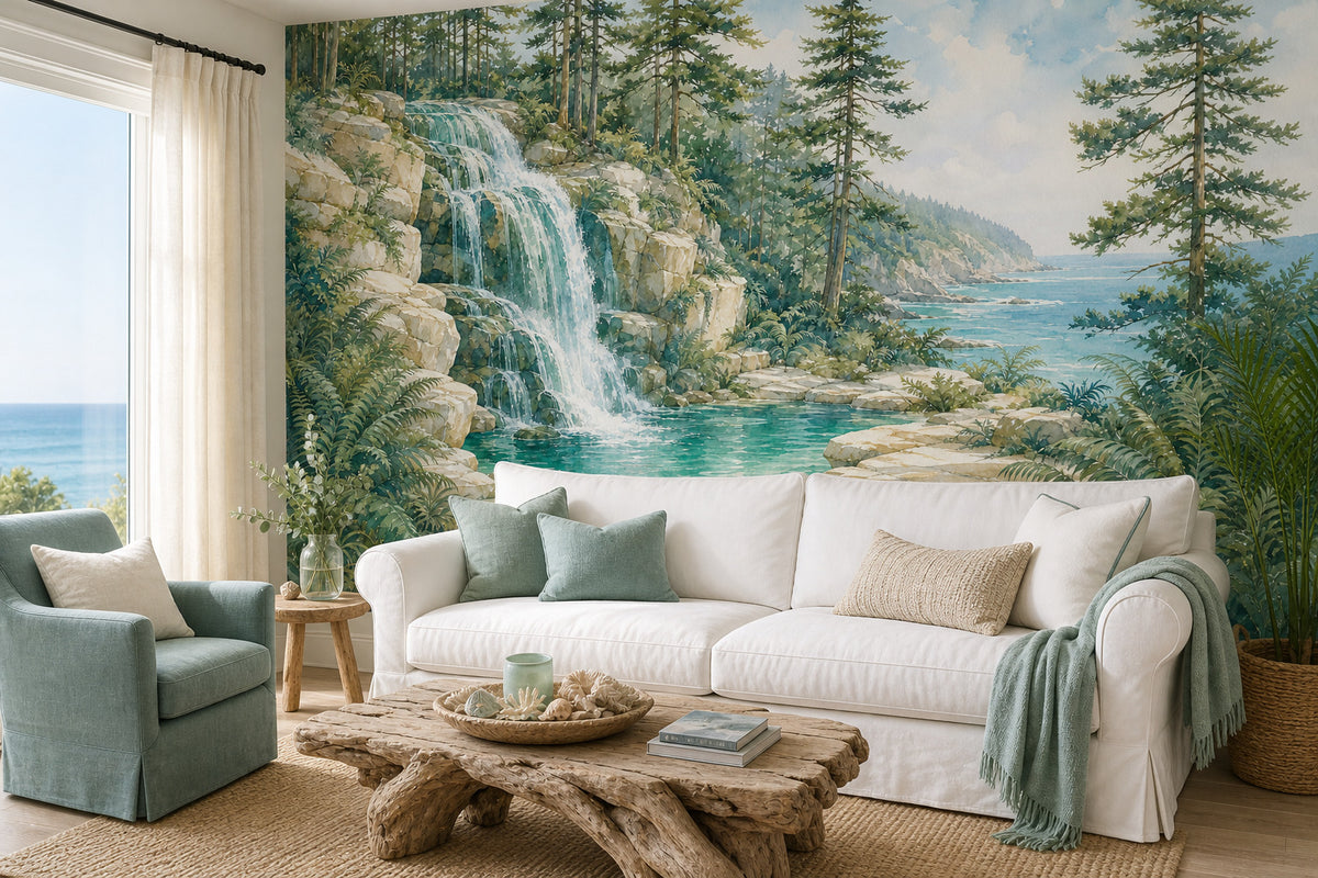 Seafoam Seafoam Wallpaper Mural product view