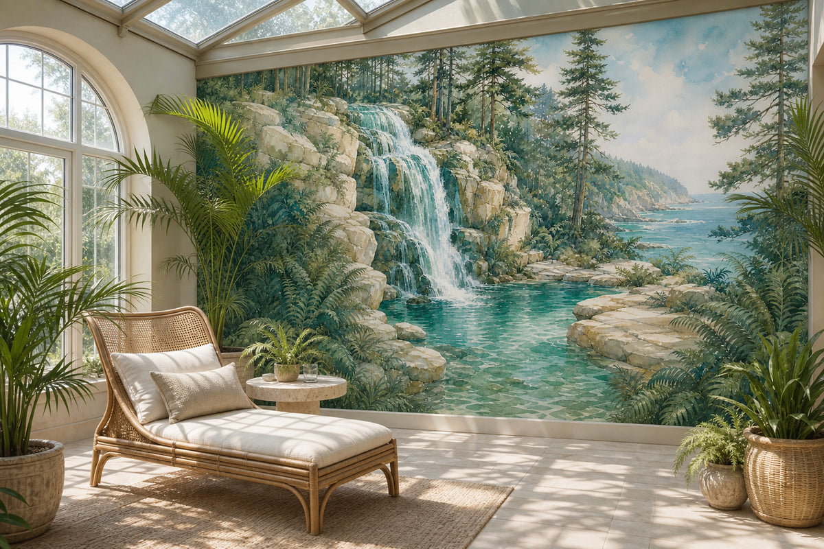 Seafoam Seafoam Wallpaper Mural product view