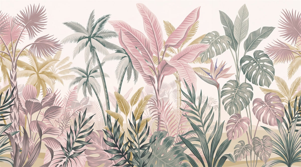 self adhesive custom blush leaves wall wallpaper mural removable non woven vinyl main