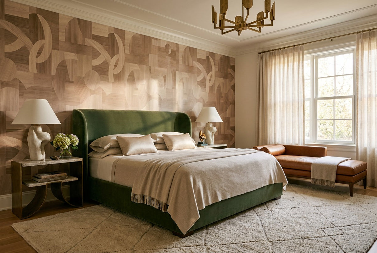 self adhesive custom tan woodgrain bedroom wallpaper mural removable non woven vinyl