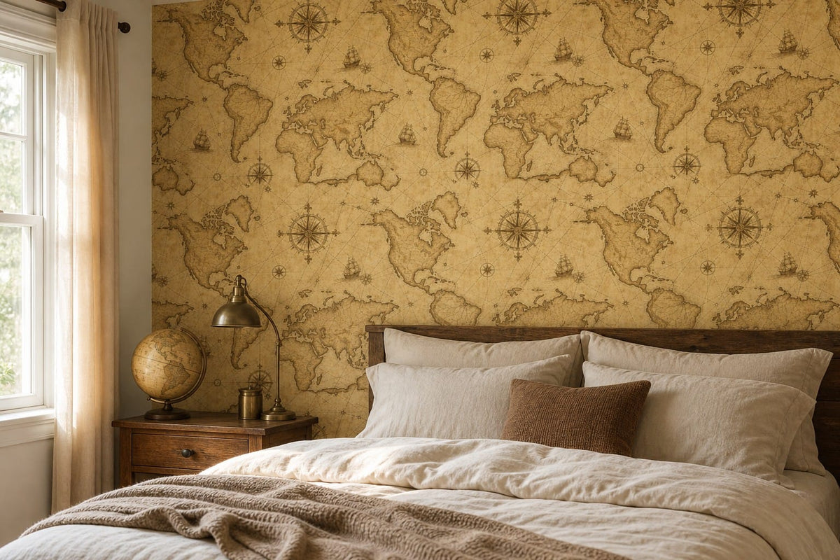 Sepia Antique Wallpaper Mural product view