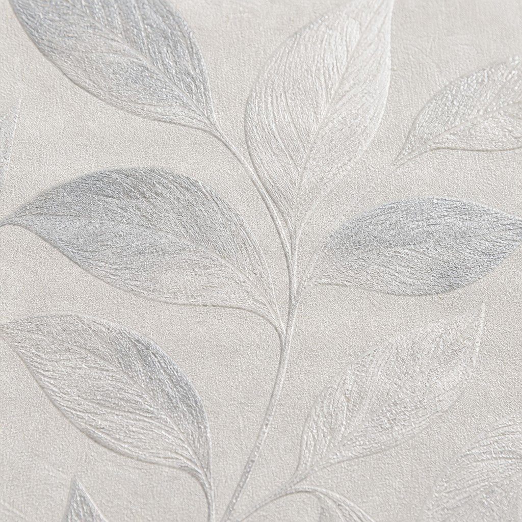 Silver Leaf Wallpaper Mural product view