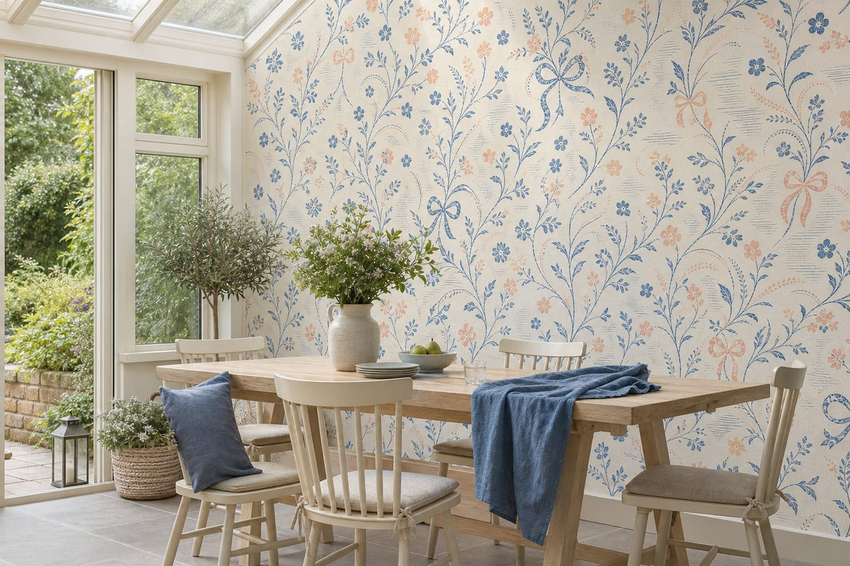 Slate Blue Wallpaper Mural product view