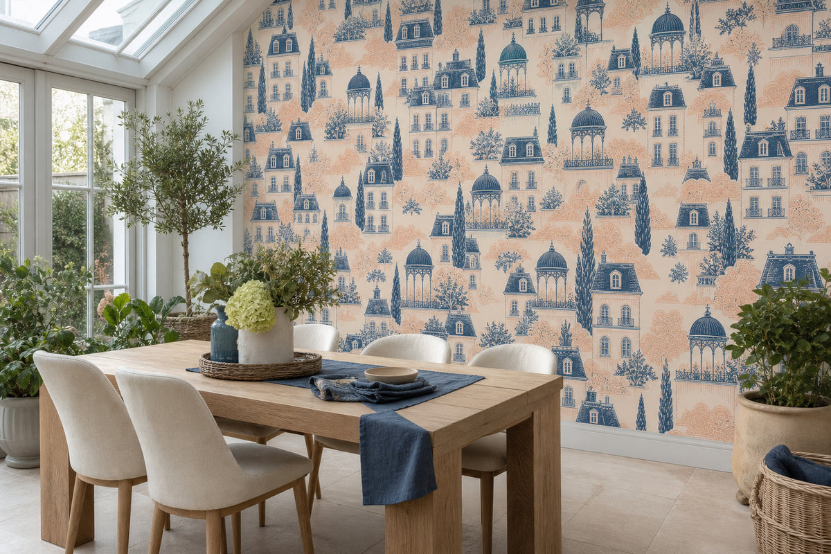 Slate Blue Wallpaper Mural product view