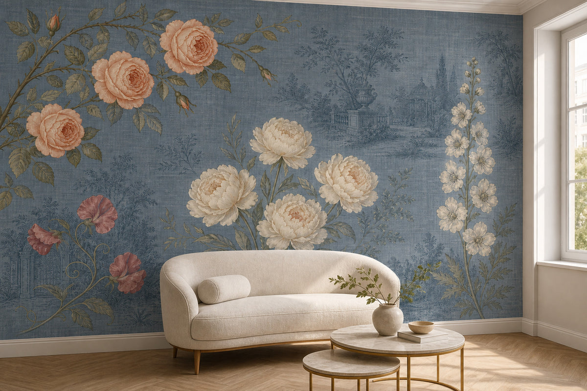 Slate Blue Wallpaper Mural product view