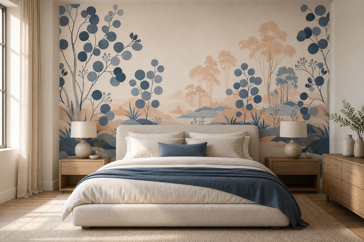Slate Blue Wallpaper Mural product view