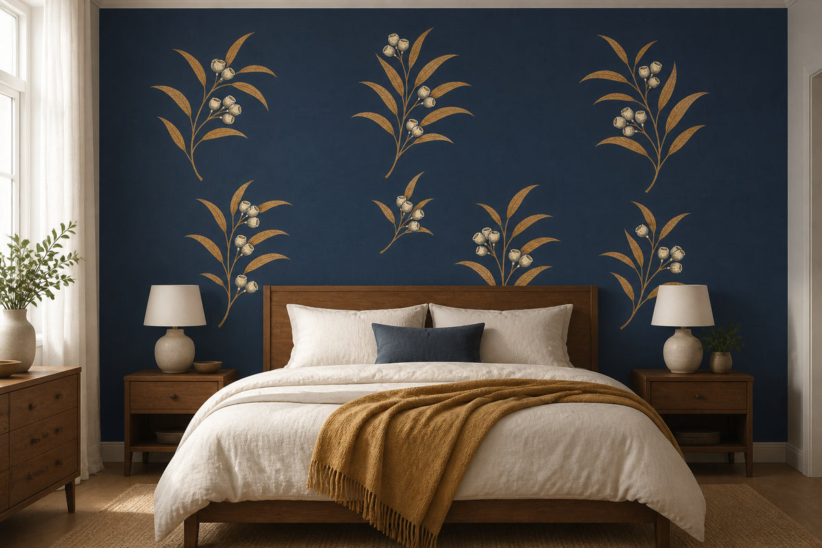 Slate Blue Wallpaper Mural product view