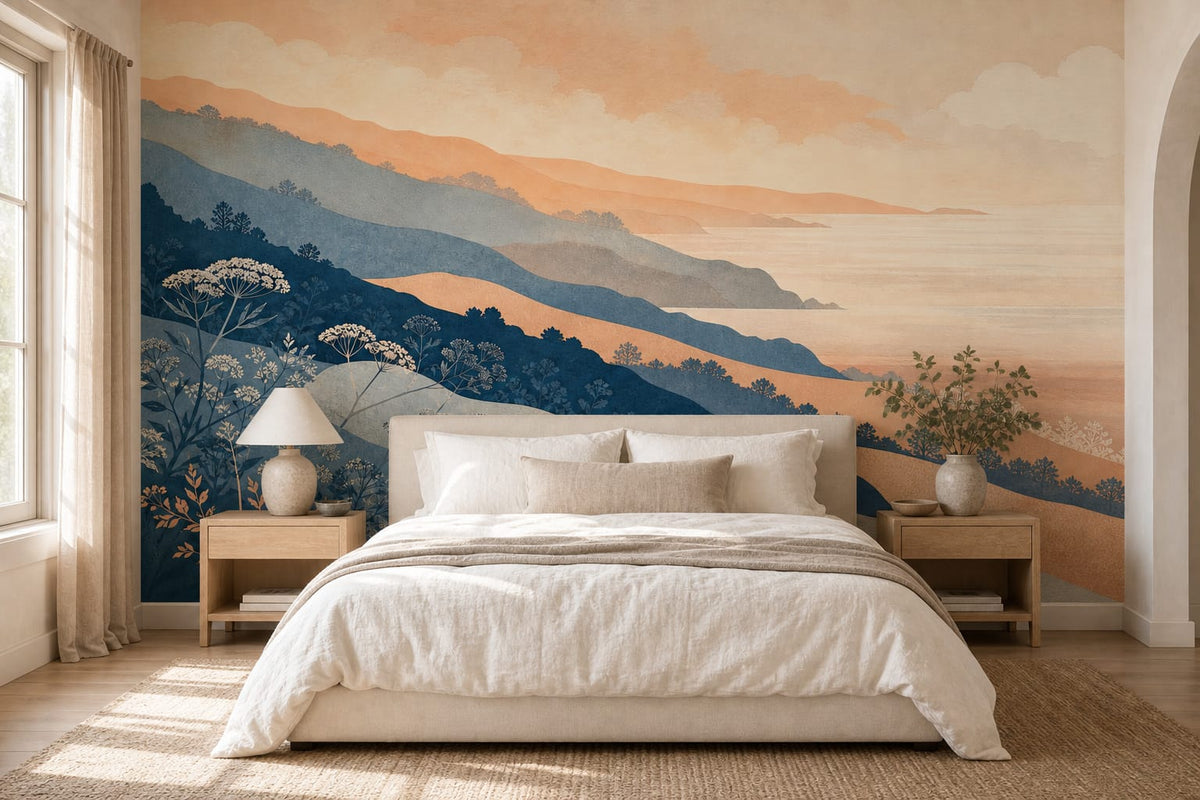 Slate Blue Wallpaper Mural product view