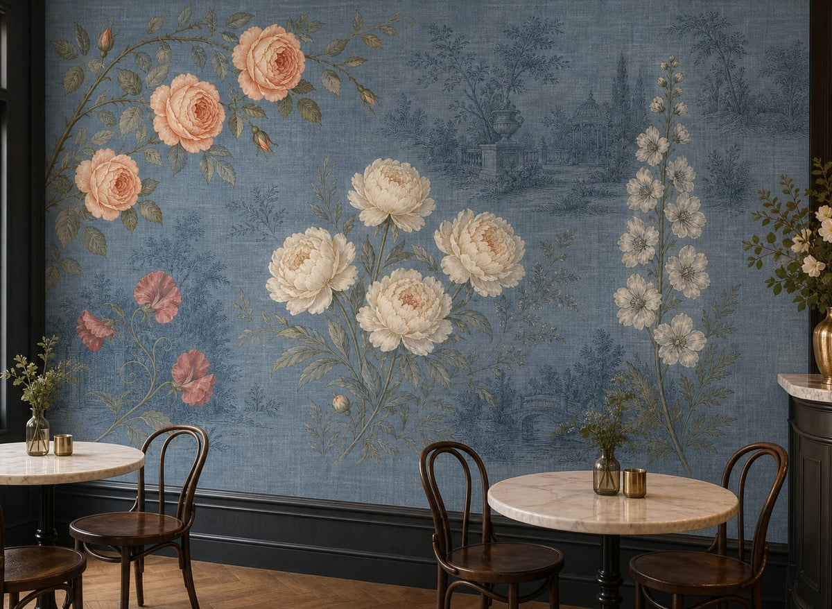 Slate Blue Wallpaper Mural product view
