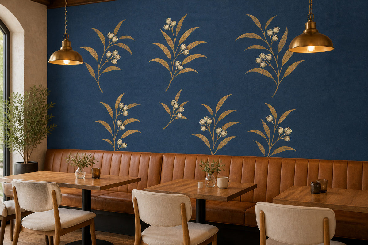 Slate Blue Wallpaper Mural product view