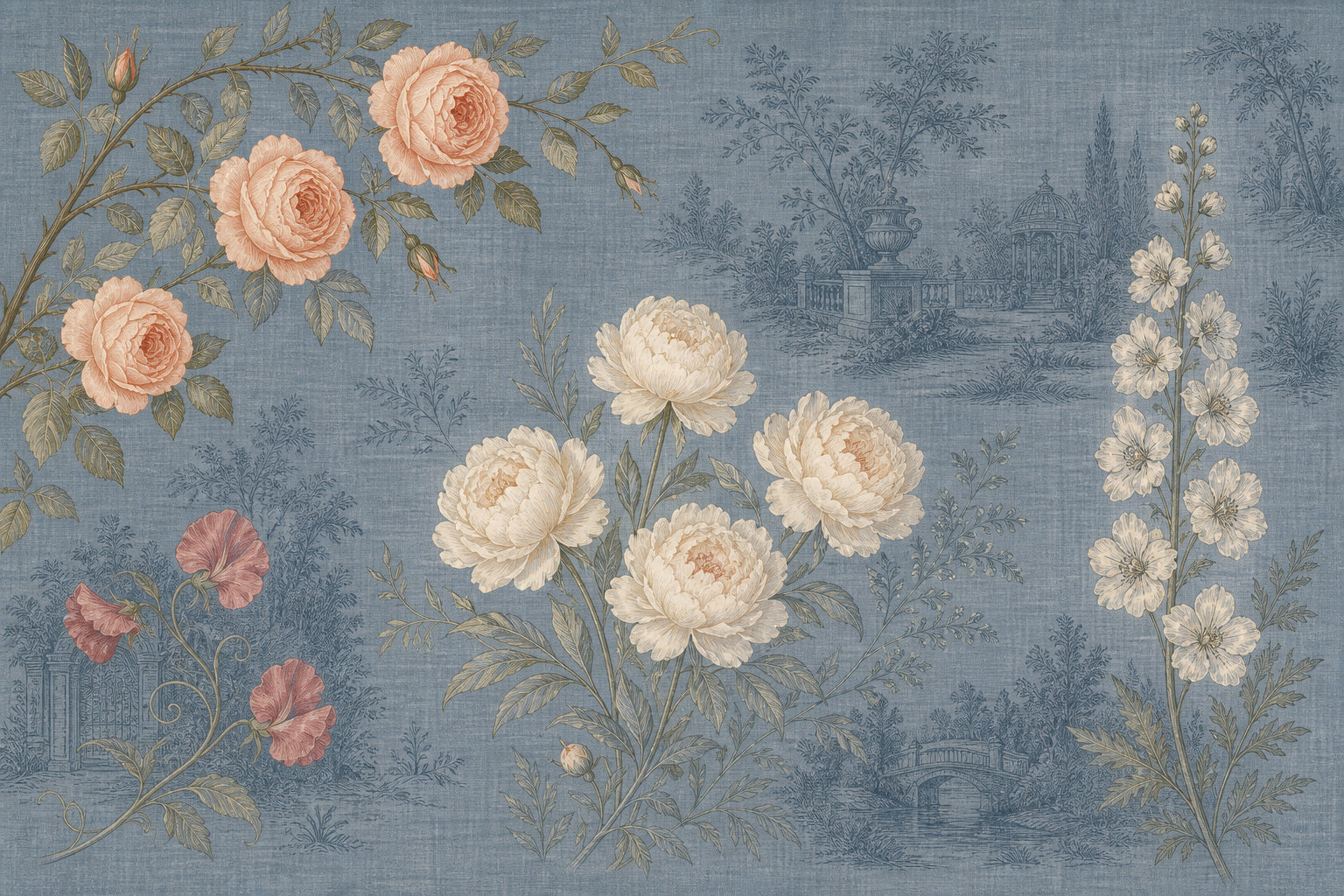 Slate Blue Wallpaper Mural