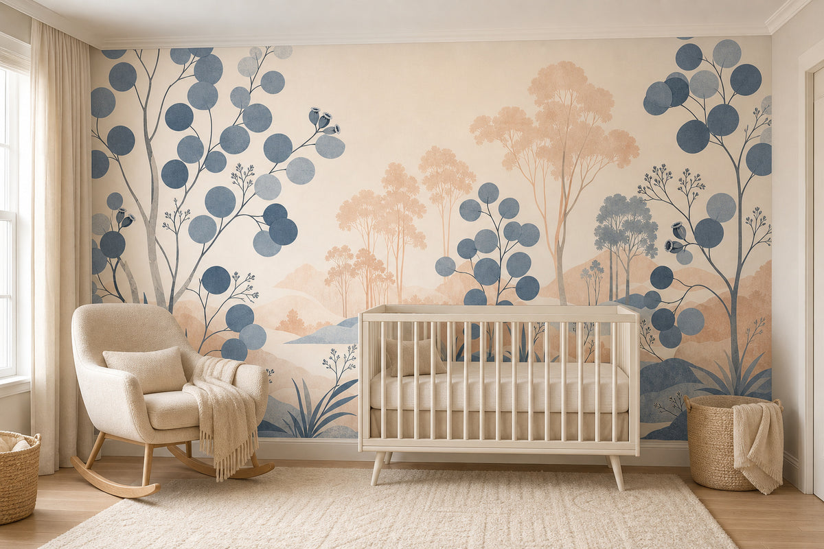 Slate Blue Wallpaper Mural product view