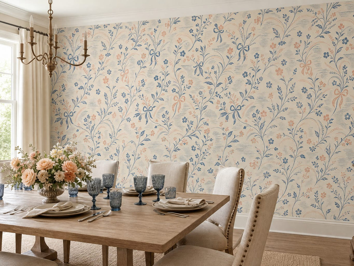 Slate Blue Wallpaper Mural product view