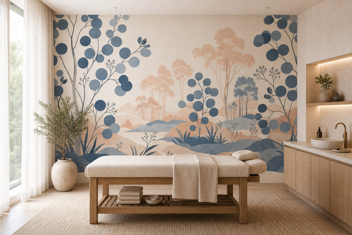 Slate Blue Wallpaper Mural product view