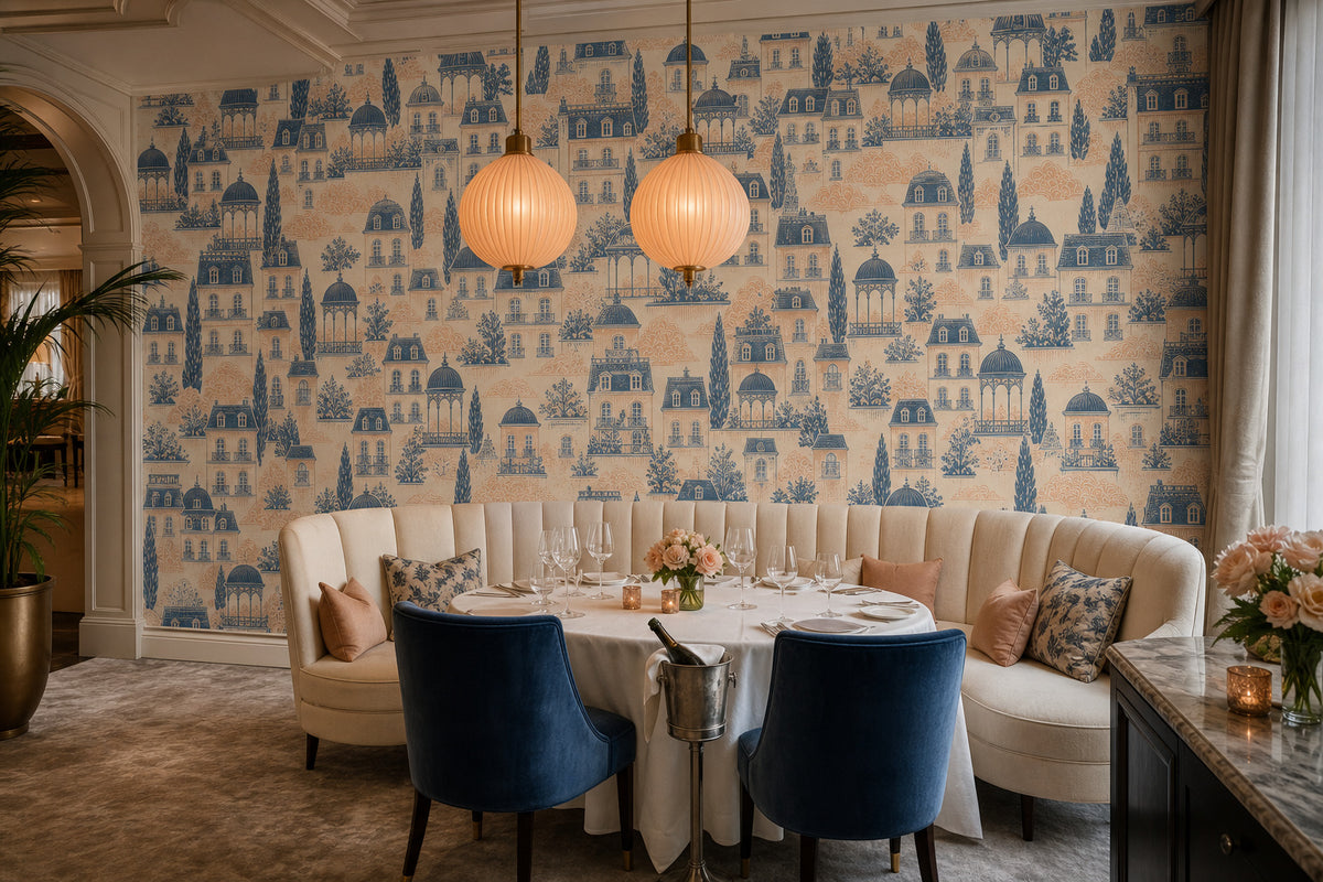 Slate Blue Wallpaper Mural product view