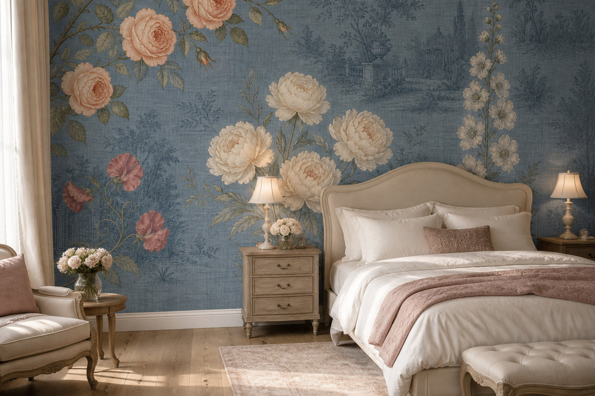 Slate Blue Wallpaper Mural product view