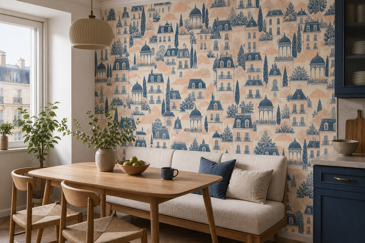 Slate Blue Wallpaper Mural product view