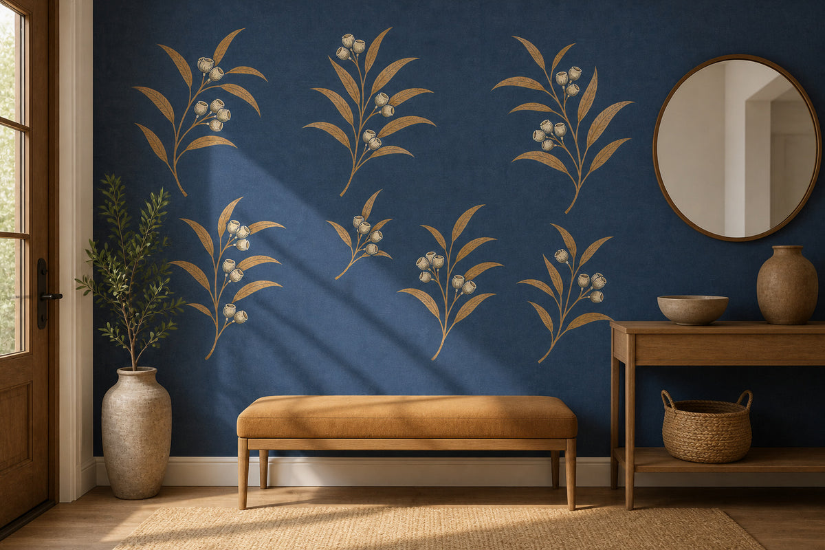Slate Blue Wallpaper Mural product view