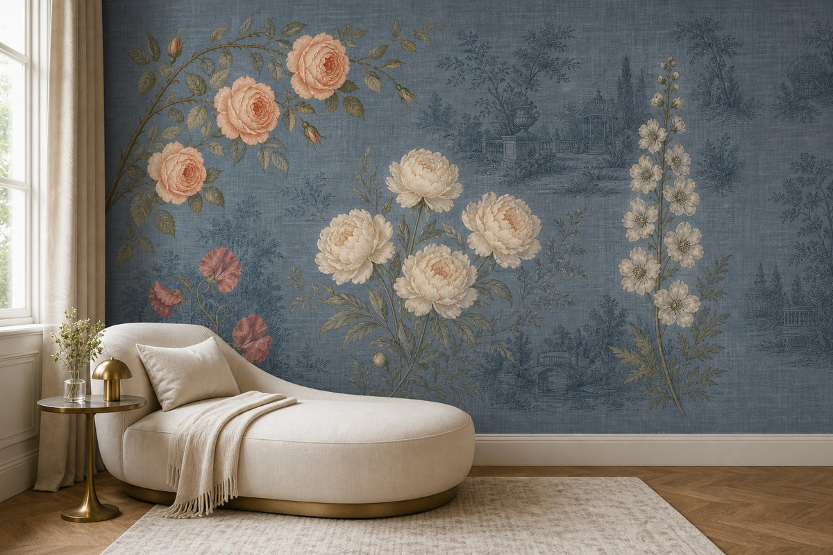 Slate Blue Wallpaper Mural product view